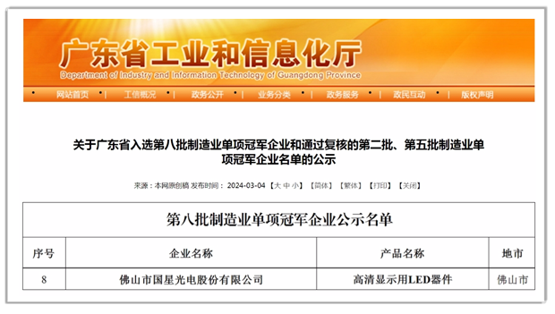 國星光電獲評(píng)國家級(jí)制造業(yè)單項(xiàng)冠軍企業(yè).png